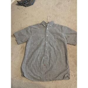 Daniel Cremieux Signature Collection Short Sleeve Plaid Shirt Size Med.